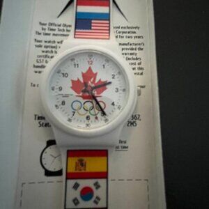 Very Rare 1996 Official Olympic Watch Mens Watch Boxed Never Used